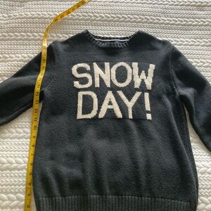 GAP Kids Blue and White 'Snow Day!' Sweater